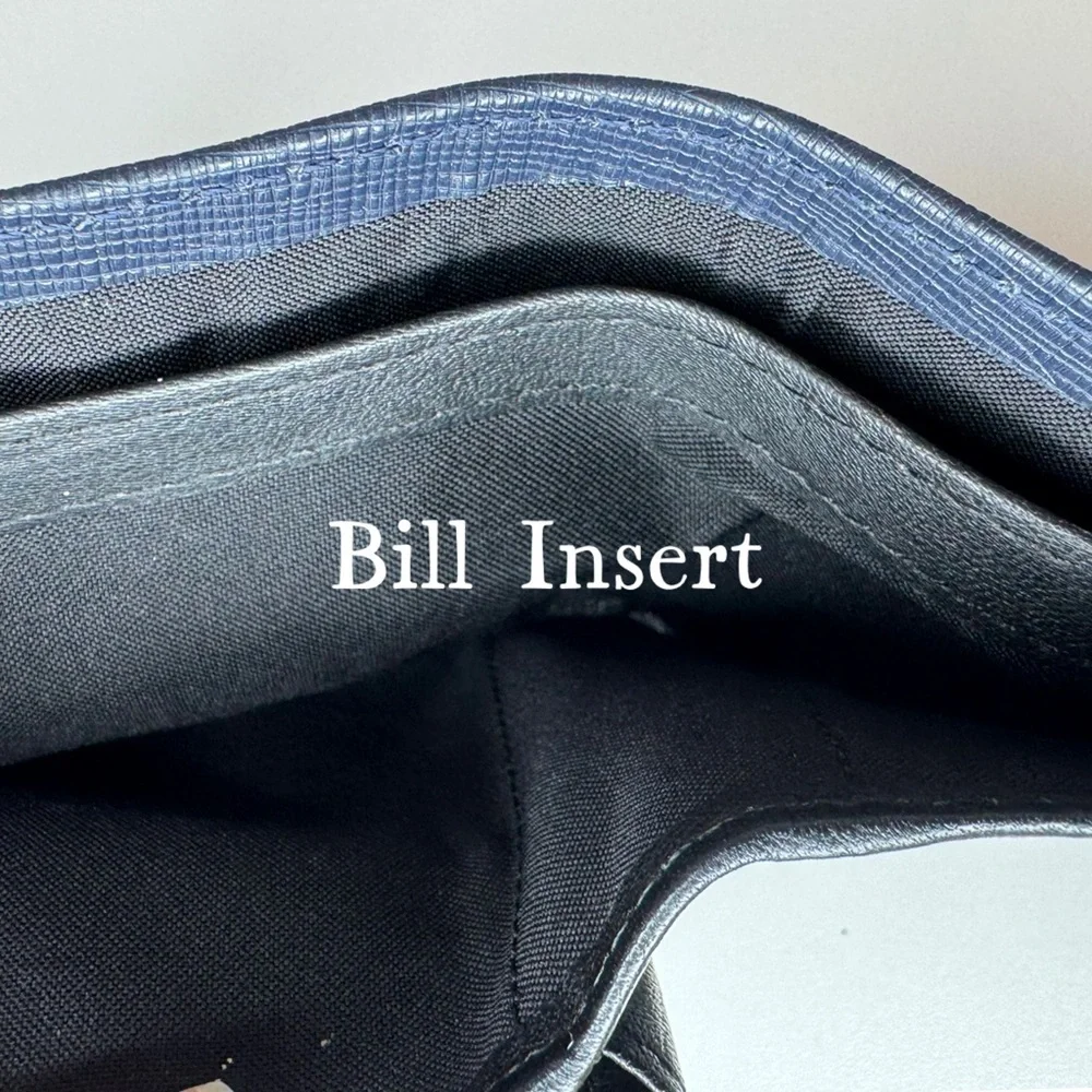 Perry Ellis Midnight Navy & Black Trimmed Men’s Wallet